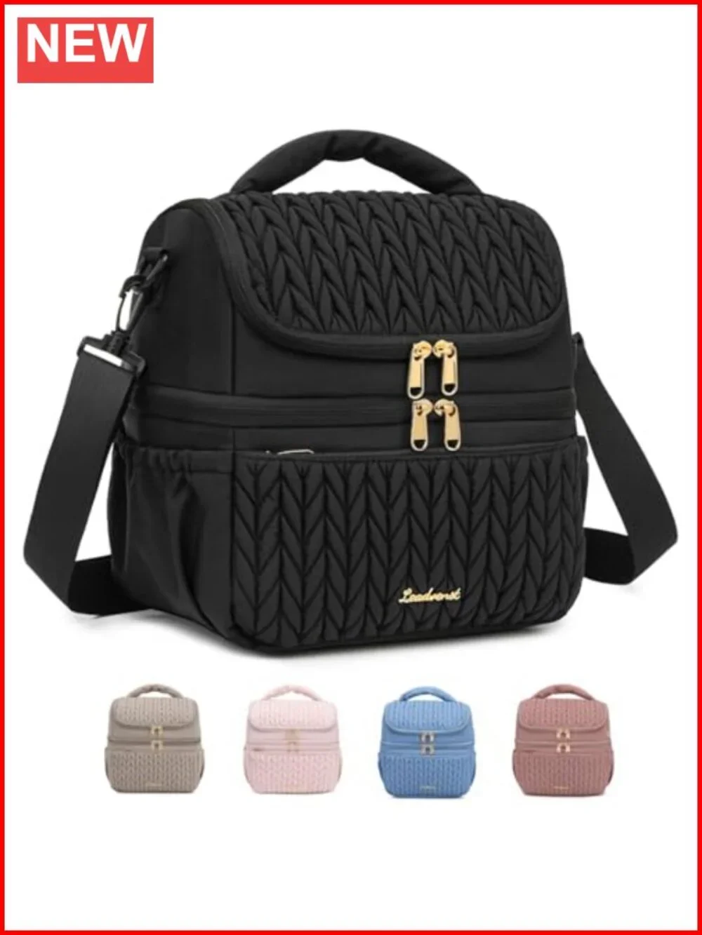 12L Breastmilk Cooler Bag Insulated Double Deck Bottle Bag